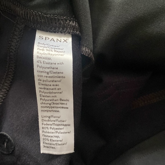 Spanx Faux Leather-Like Ankle Skinny Pants size XL - Picture 6 of 7